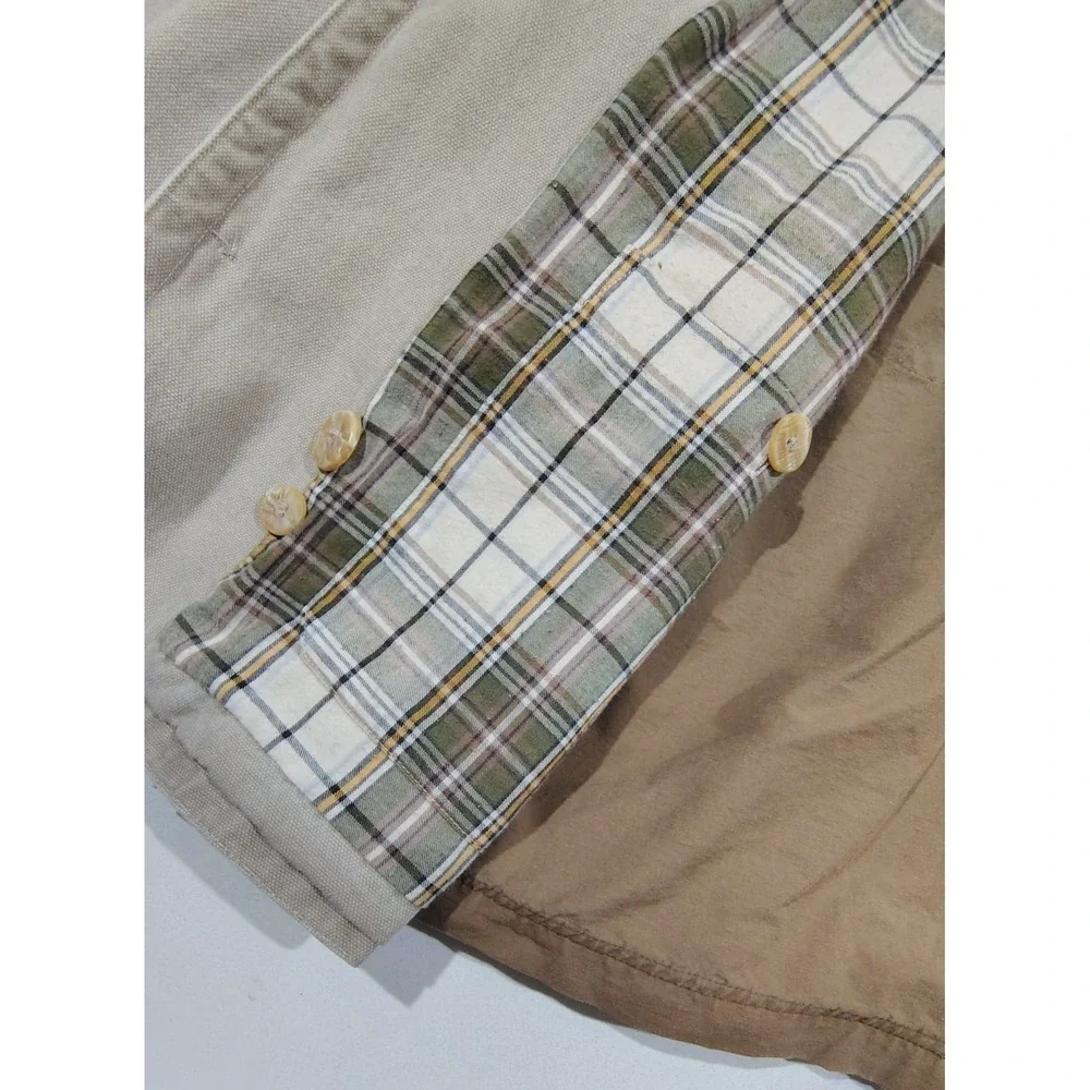 Vintage 80s Banana Republic Jacket  Mens Cotton Canvas Chore  Safari  Field XL